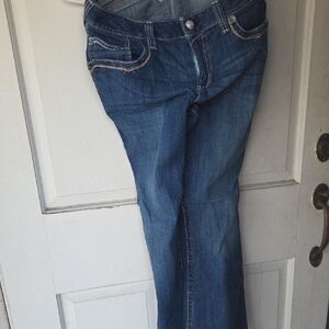 Ariat Women's Flare & Wide Leg Jeans -turquoise Blue 32